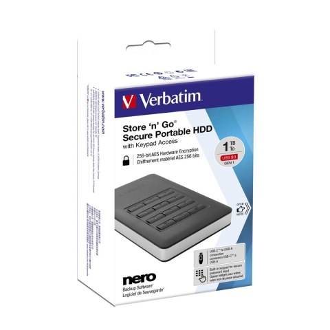 STORE NGO SECURE HDD USB 3 2TB/KEYPAD ACCESS