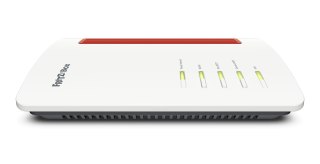 Router stołowy FRITZ! Box 4690, Wi-Fi 7 (802.11be), Dwuzakresowy (2,4 GHz / 5 GHz), Ethernet LAN, Czerwony, Biały