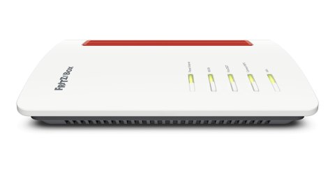 Router stołowy FRITZ! Box 4690, Wi-Fi 7 (802.11be), Dwuzakresowy (2,4 GHz / 5 GHz), Ethernet LAN, Czerwony, Biały