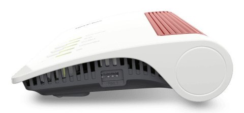 Router stołowy FRITZ! Box 4690, Wi-Fi 7 (802.11be), Dwuzakresowy (2,4 GHz / 5 GHz), Ethernet LAN, Czerwony, Biały