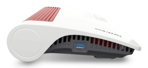 Router stołowy FRITZ! Box 4690, Wi-Fi 7 (802.11be), Dwuzakresowy (2,4 GHz / 5 GHz), Ethernet LAN, Czerwony, Biały