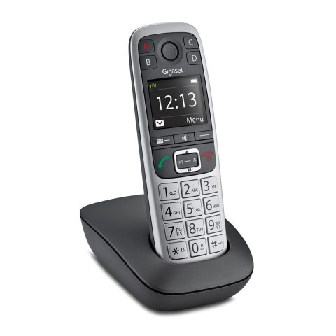Gigaset E560 wewnętrzny telefon bezprzewodowy z dużymi przyciskami - platynowy