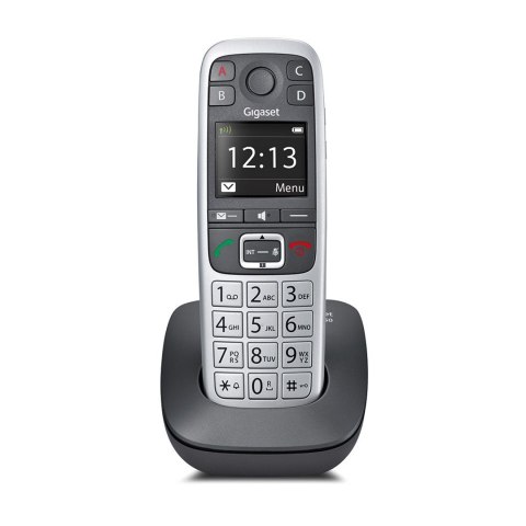 Gigaset E560 wewnętrzny telefon bezprzewodowy z dużymi przyciskami - platynowy