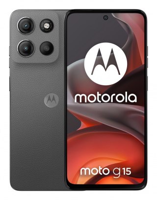 Smartfon Motorola moto g15, 17.1 cm (6.72"), 4 GB RAM, 128 GB ROM, 50 MP kamera, Android 15, kolor szary