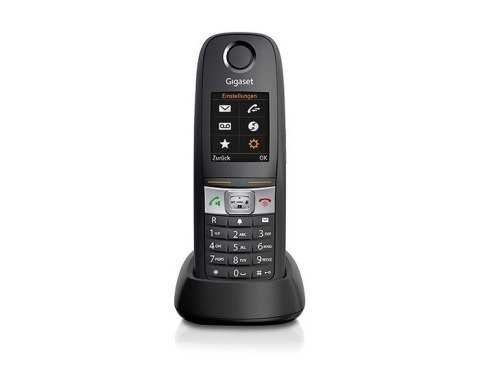 Telefon analogowy/DECT, Gigaset E630HX, słuchawka bezprzewodowa, zestaw głośnomówiący, 200 wpisów, ID dzwoniącego, szary