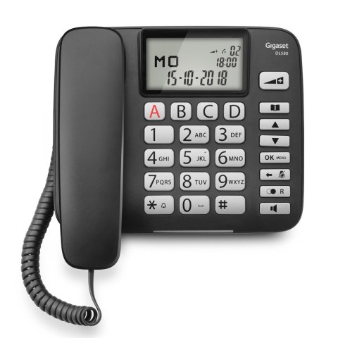 Telefon przewodowy Gigaset DL580 z wyświetlaniem numeru