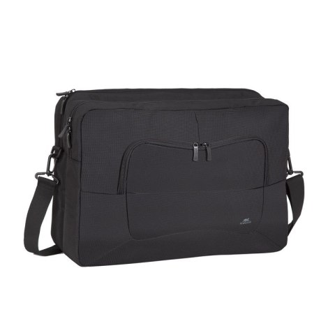 Torba do notebooka 17,3" RIVACASE Tegel czarna, z materiału wodoodpornego