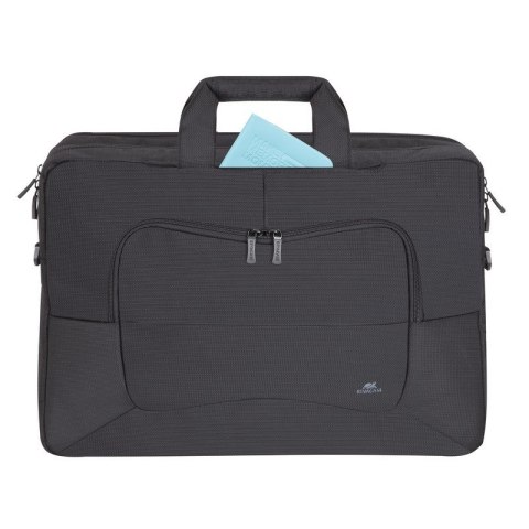 Torba do notebooka 17,3" RIVACASE Tegel czarna, z materiału wodoodpornego