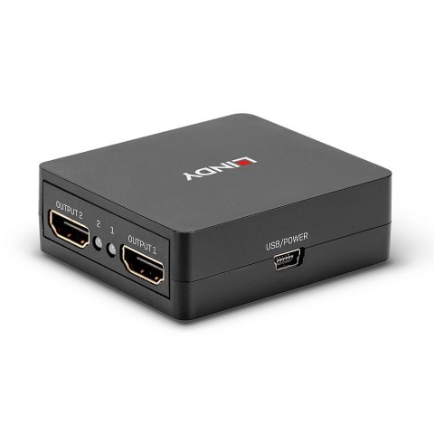 Lindy 38358 rozgałęziacz telewizyjny HDMI 2x HDMI