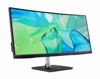 Acer CB343CUR monitor komputerowy 86,4 cm (34") 3440 x 1440 px UltraWide Quad HD LED Czarny, Srebrny