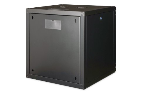 Digitus Szafa sieciowa wisząca Unique 19" 12U rack 600x600, drzwi szyba, czarny, niedzielona, złożona, 100kg