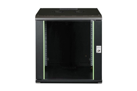 Digitus Szafa sieciowa wisząca Unique 19" 12U rack 600x600, drzwi szyba, czarny, niedzielona, złożona, 100kg