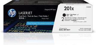 HP 201X - zestaw 2 oryginalnych czarnych wkładów z tonerem XL