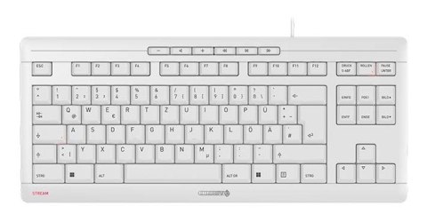 Klawiatura CHERRY STREAM KEYBOARD TKL Uniwersalne USB QWERTZ Niemiecki Biały