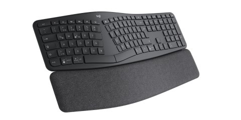 Logitech ERGO K860 for Business klawiatura Biuro Bluetooth Niemiecki Grafitowy