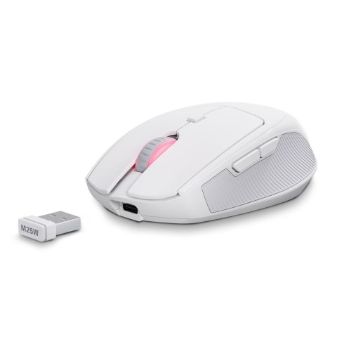 Mysz optyczna OFFICEPAL M25W WHITE/WIRELESS OPTICAL MOUSE 4.000 DPI