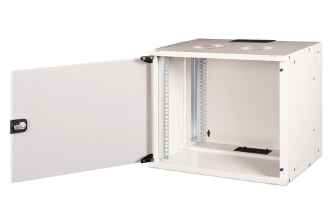 Szafa sieciowa wisząca 19" 9U, SOHO PRO 460 x 540 x 400 mm, drzwi szyba, szary, niezłożona, 60kg