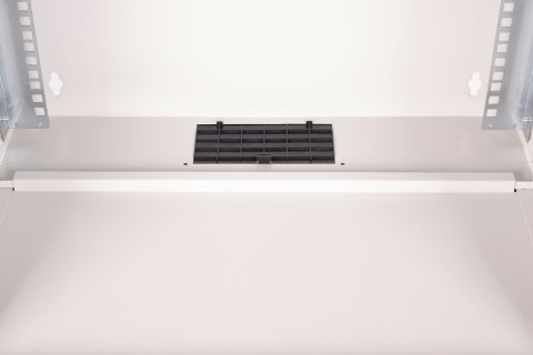 Szafa sieciowa wisząca 19" 9U, SOHO PRO 460 x 540 x 400 mm, drzwi szyba, szary, niezłożona, 60kg