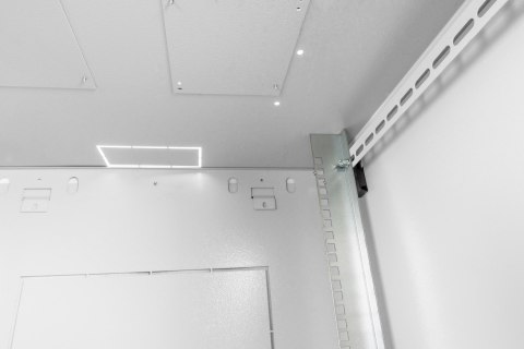 Szafa sieciowa wisząca DYNAmic 19" 9U rack 600x600, drzwi szyba, szary, niedzielona, złożona, 60kg