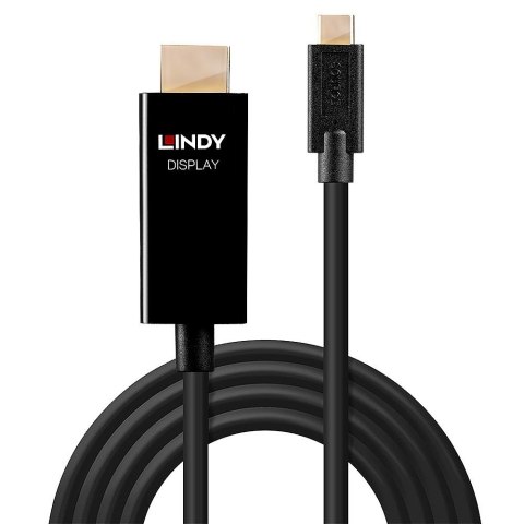 Adapter LINDY USB-C - HDMI 4K60 1m Czarny