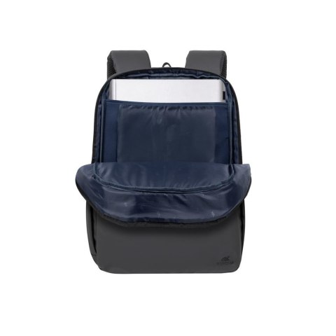 Plecak do notebooka 15,6" RIVACASE ECO Tegel 8435, czarny, z ekologicznego, wodoodpornego materiału z recyklingu (rPET)