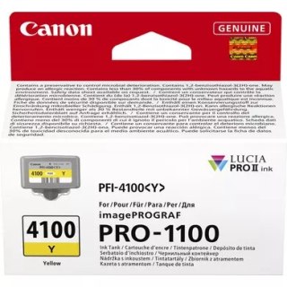 INK PFI-4100 Y YELLOW INK TANK/
