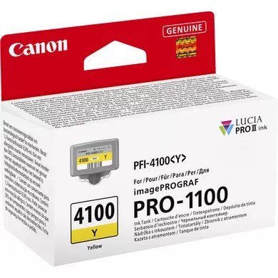 INK PFI-4100 Y YELLOW INK TANK/