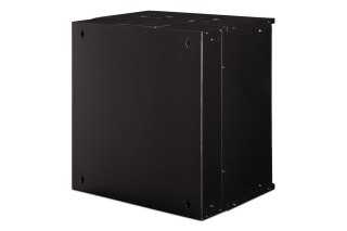 Szafa sieciowa wisząca 19" 12U, SOHO PRO 595 x 540 x 400 mm, drzwi szyba, czarny, niezłożona, 60kg