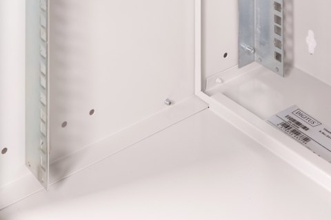 Szafa sieciowa wisząca 19" 12U, SOHO PRO 595 x 540 x 400 mm, drzwi szyba, szary, niezłożona, 60kg