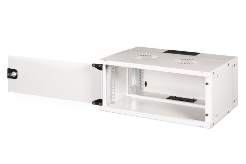 Szafa sieciowa wisząca 19" 4U, SOHO PRO 240 x 540 x 400 mm, drzwi szyba, szary, niezłożona, 60kg
