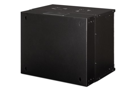 Szafa sieciowa wisząca 19" 9U, SOHO PRO 460 x 540 x 400 mm, drzwi szyba, czarny, niezłożona, 60kg