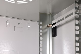 Szafa sieciowa wisząca DYNAmic 19" 9U rack 600x450, drzwi szyba, szary, niedzielona, złożona, 60kg