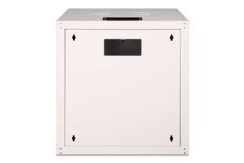 Szafa sieciowa wisząca Unique 19" 12U rack 600x600, drzwi szyba, szary, niedzielona, złożona, 100kg