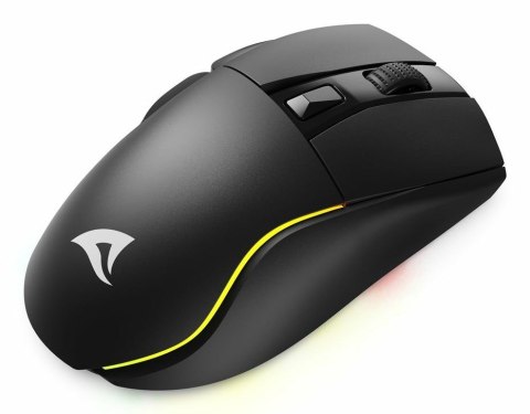 Mysz optyczna RGB Skiller SGM50W czarna + stacja