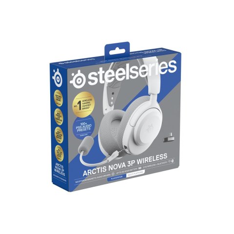 Słuchawki Steelseries Arctis Nova 3P Wireless for Playstation, białe