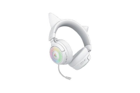 Zestaw słuchawkowy Razer Kraken Kitty V3 Pro Bluetooth Nauszne Mikrofon Bezprzewodowy Biały