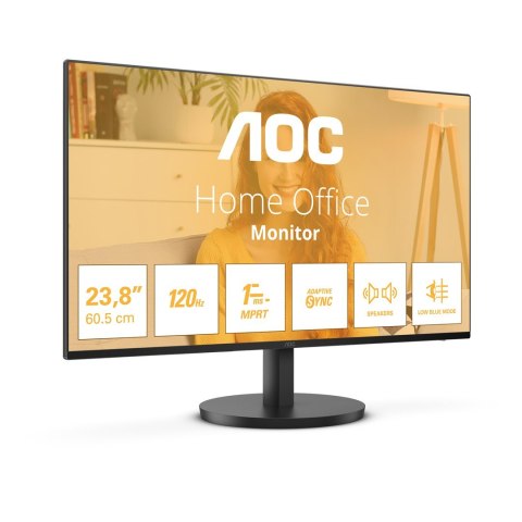 AOC B3 24B3QA2 monitor komputerowy 60,5 cm (23.8") 1920 x 1080 px Full HD LED Czarny
