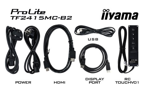 Monitor LED iiyama ProLite TF2415MC-B2 - 60.5 cm (23.8") - Full HD 1920 x 1080