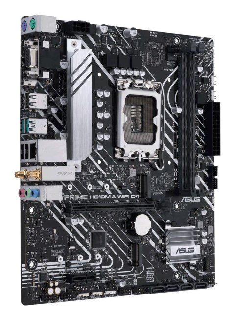 Asus | Płyta główna H610M-A WIFI D4 | Rodzina procesorów Intel | Gniazdo procesora LGA1700 | Moduły DIMM DDR4 | Gniazda pamięci 