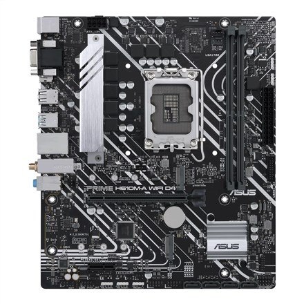 Asus | Płyta główna H610M-A WIFI D4 | Rodzina procesorów Intel | Gniazdo procesora LGA1700 | Moduły DIMM DDR4 | Gniazda pamięci 