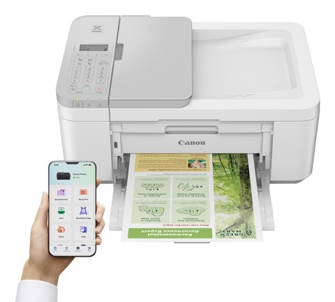 Canon PIXMA TR4756i | Druk atramentowy | Kolor | Drukarka wielofunkcyjna | A4/Prawo | Sieć Wi-Fi | Biały