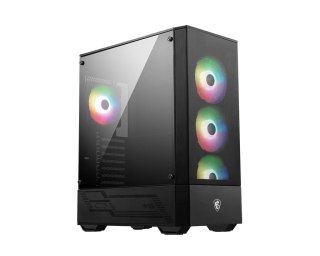 MSI MAG FORGE 112R zabezpieczenia & uchwyty komputerów Midi Tower Czarny, Przezroczysty