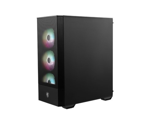 MSI MAG FORGE 112R zabezpieczenia & uchwyty komputerów Midi Tower Czarny, Przezroczysty