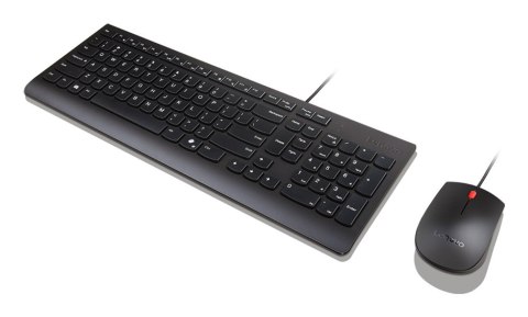 Podstawowe Lenovo | Kombinacja klawiatury i myszy | Przewodowe | Euro amerykańskie | Czarny