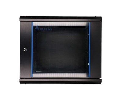 Extralink 9U 600x600 Czarna | Szafa rack | montowana na ścianie