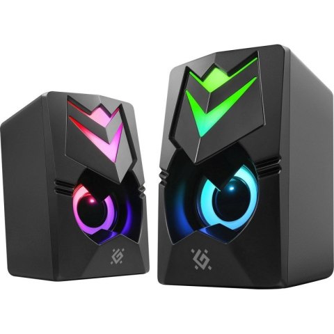 DEFENDER GLOSNIKI PC J4 2.0 6W LED USB CZARNE 65964