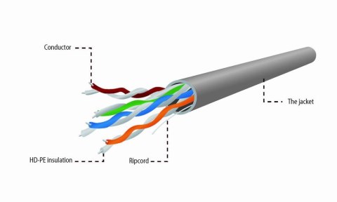Gembird UPC-5004E-L kabel sieciowy Szary 304,8 m Cat5e