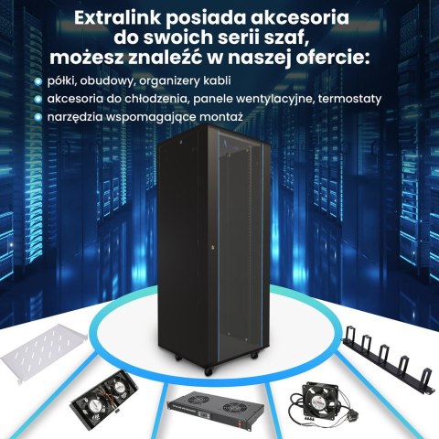 Extralink 32U 600x1000 Czarna | Szafa rack | stojąca