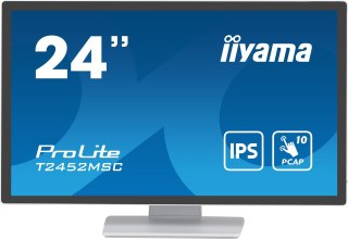 Monitor IIYAMA T2452MSC-W1 24inch WHITE Bonded PCAP 10P Touch 1920x1080