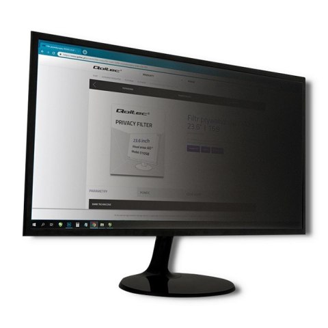 Qoltec 51056 Filtr prywatyzujący RODO 22" | 16:10